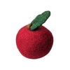 5 Apples in Original Size (7 cm) Made of Felt