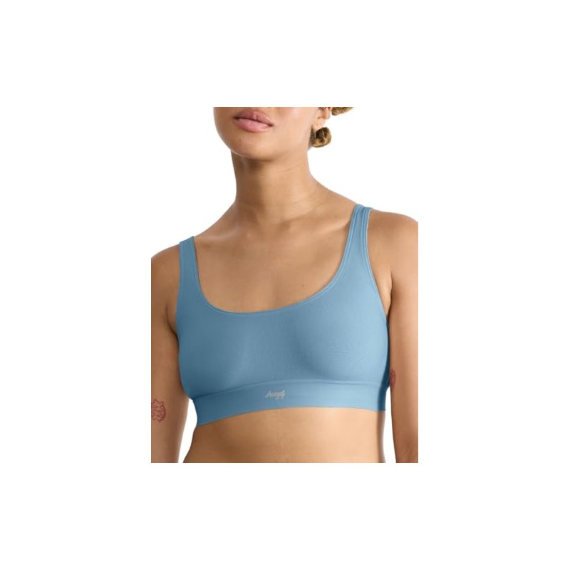 Sloggi Women's Ever Ease Top Undershirt, PROVINCIAL BLUE, S