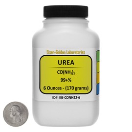 Urea [CH4N2O] 99+% ACS Grade Prills 6 Oz in a Space-Saver Bottle