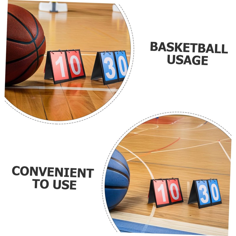 WHAMVOX 2pcs Durable Dual Sided Score Keeper for Basketball Volleyball