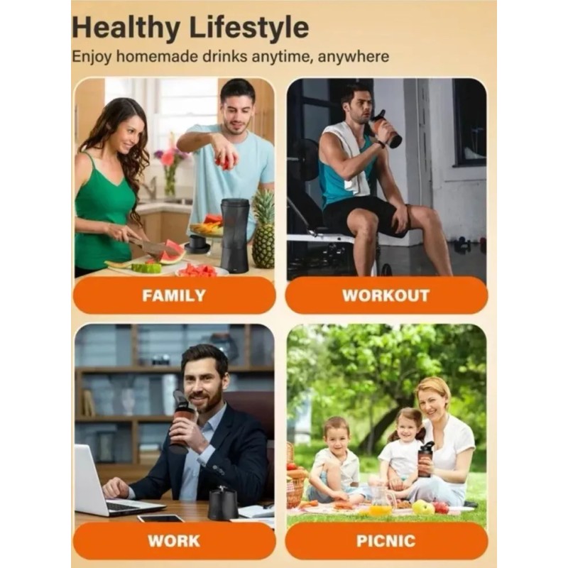 Suodoka Fit Compact Personal Blender, 24 Oz Brand NewFree Shipping