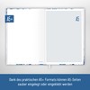paper&you® Notebook A5+ Lined with Elastic Band "Blue Blossoms" 156