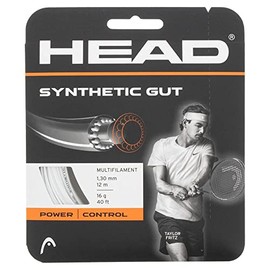 HEAD Synthetic Gut White Tennis String, 16g / 1.30mm (2 Sets)
