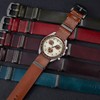 BINLUN Leather Watch Strap One Piece Oiled Leather Strap 18