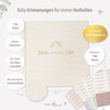 mintkind® Baby Album "Mein erstes Lebensjahr" Linen + Sticker Set
