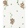 Green Vines Climbing Monkeys Wall Decals Peel and Stick Removable