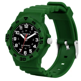 SOCICO Children Analog Watch for Boys Girls Waterproof Time Teaching Watch with Soft Band Learning Time Wrist Watch Easy to Read for Kids Ages 3-12 Great Gifts
