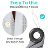 Vive Button Hook with Finger Hole - Zipper Gripper Pull