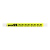200 WristCo Over 21 Neon Yellow Tyvek Wristbands for Events