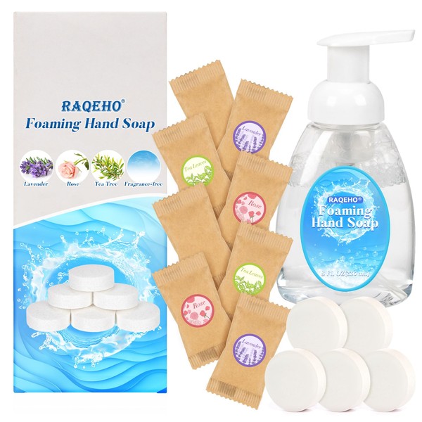 RAQEHO Foaming Hand Soap Tablets Refills - Faster Dissolving Foam