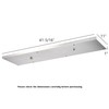 Six Pendant Light Linear Canopy Accessory Light Kit, 41-5/16 inch