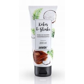 Anwen Coconut and Clay Hair Mask for Low Pore Hair, 200 ml - Long Term!