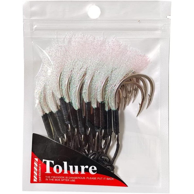 Tolure Assist Hooks XXL Equip Solid Ring Reflective Strip Double