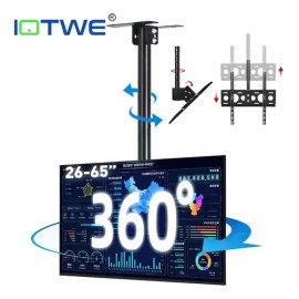 Soportes Tv Monitor Pantalla Pared Techo Vesa 22-65'' 60kg Giratorio 360° Ajustable Negro
