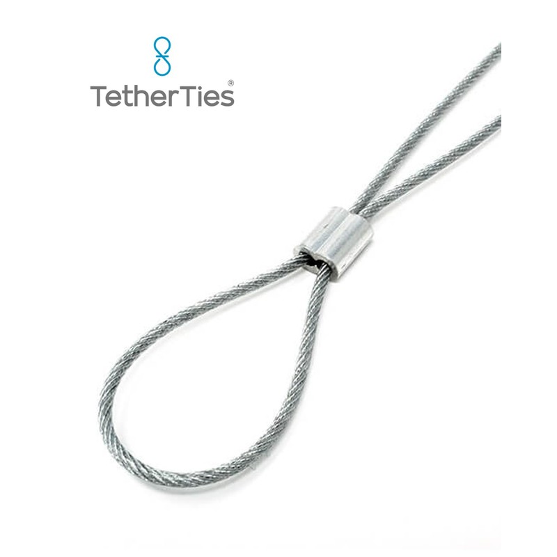 TetherTies Heavy Duty Cable Lock: A Tamper-Resistant, Pre-assembled Stainless Cable
