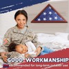 Mindsoft Flag Case for Burial with Folded Memorial American Stars