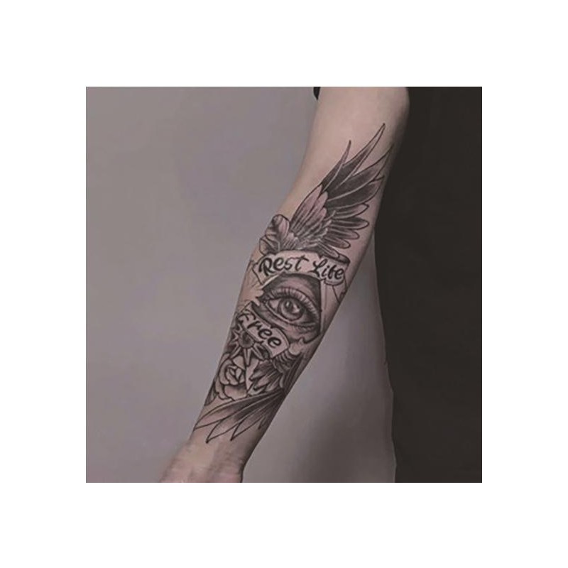 Striking Herbal Juice Tattoo Stickers - Waterproof, Smudge-Proof, Non-Reflective, Long-Lasting,