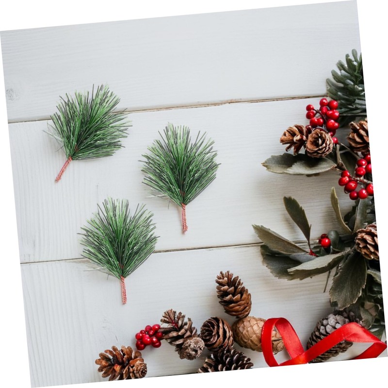 ULTECHNOVO 24Pcs Artificial Christmas Tree Ornaments Simulation Pine Branches for