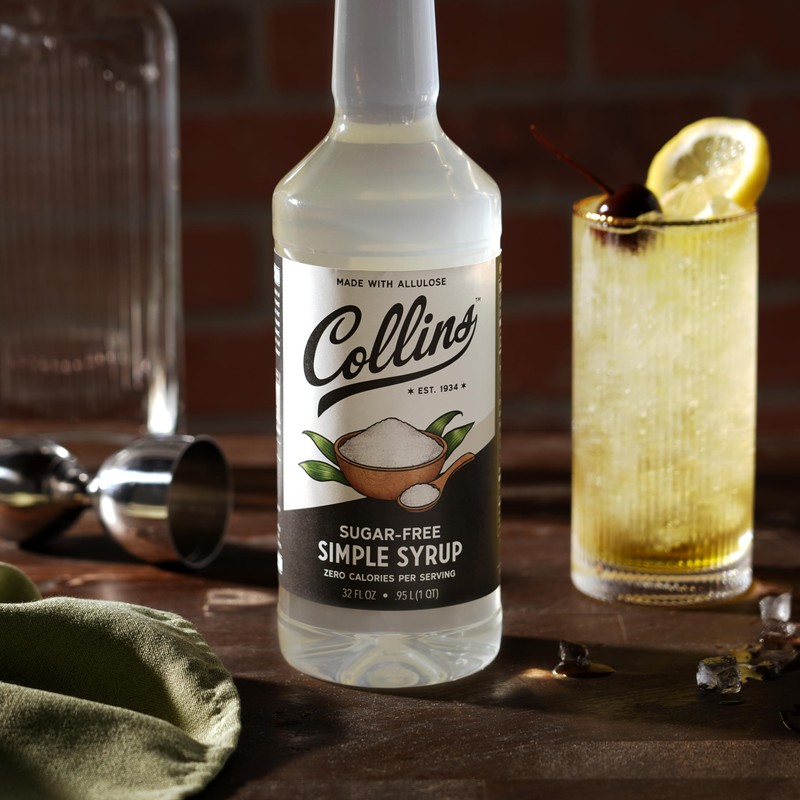 Collins Sugar Free Simple Syrup For Drinks, Sugar Free Coffee