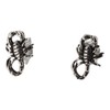 Touch Jewellery 925 Sterling Silver Scorpion Stud Earrings with Oxidized