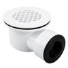 Low Profile Shower Drain, 2" PVC Side Outlet Drain Assembly