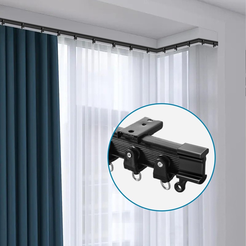 Curtain Track End Caps for Flexible Bendable Curtain Track 4pcs
