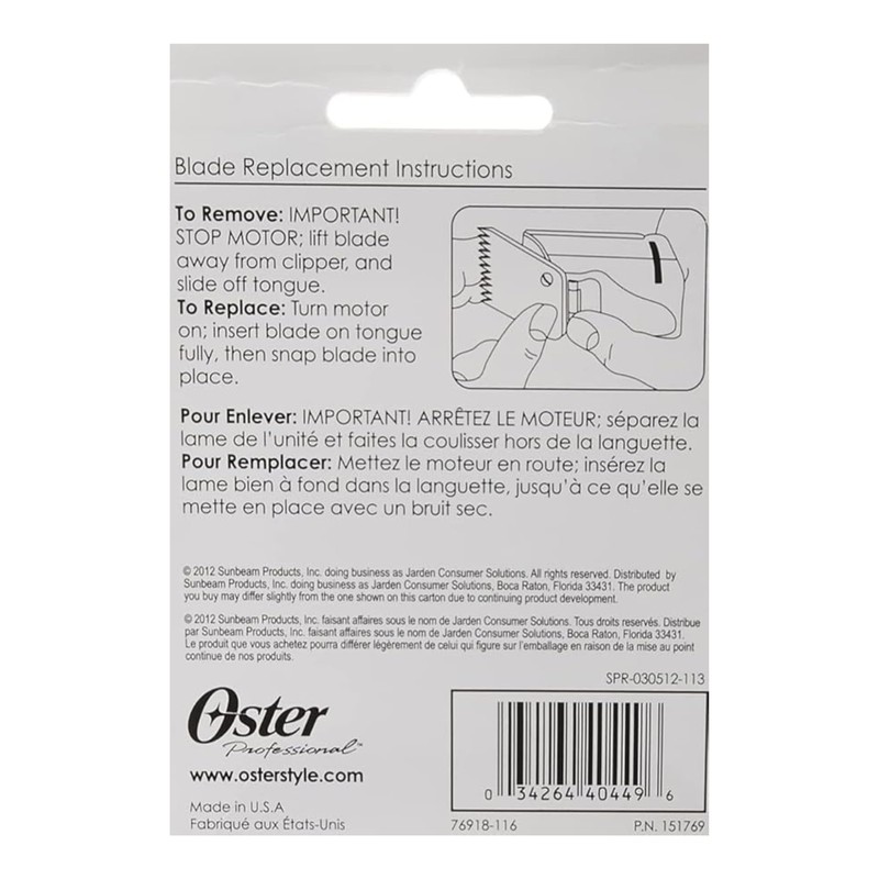 Oster Professional Detachable Blade Size 1.5