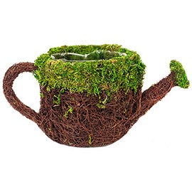 SuperMoss (55259) 5" Deco Watering Can Planter Basket, Small