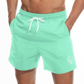 vxsvxm Quick Dry Beach Shorts Swim Trunks with Mesh Lining for Men Mint Green