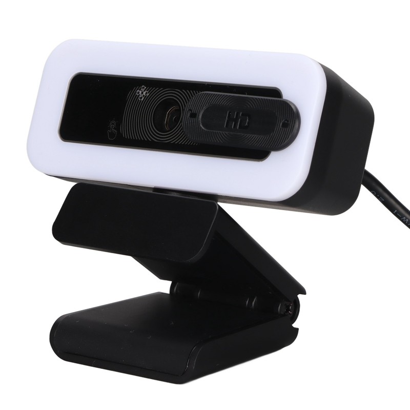 Webcam 2K USB Adjustable Brightness Auto Focusing Inbuilt Mic Plug