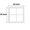 WRISIN 16" x 16" Square Shed Window 2 Pack with