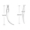 5 Pieces Dreadlocks Tools Hair Interlocking Tool Crochet Needle Sisterlocks