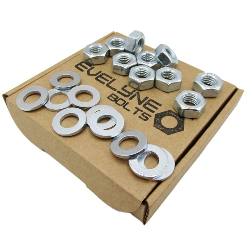 M10 Nuts & Washers Set. 10 – M10 Steel Nuts
