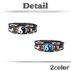 White Fang AZ260 Bracelet, Magatama, Large Cave Diagram, Leather, Ethnic