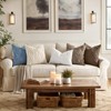 Faux Fur Plush Soft Blue Throw Pillow Covers 18x18 Set