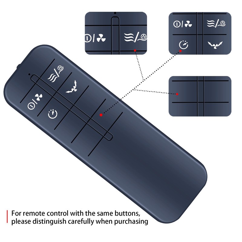 ZWP 15VX2R03 Replacement Remote Control for Holmes Tower Fan HTF3610AR