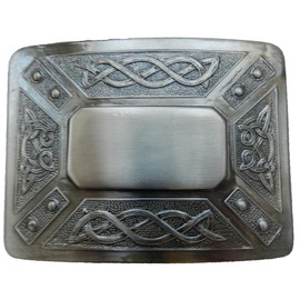 UT Kilts Scottish Kilt belt buckle #5 Antiqued Black Finish