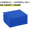 ABCCANOPY Slant Leg Side Wall 10x10ft base/8x8ft top, Blue (4