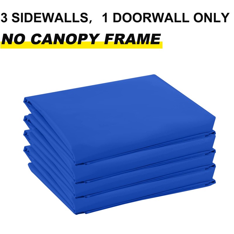 ABCCANOPY Slant Leg Side Wall 10x10ft base/8x8ft top, Blue (4