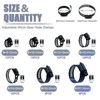 60Pcs Hose clamp stainless steel Adjustable 6-38mm range worm gear
