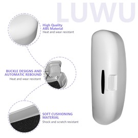 LUWU Sunglass Holder Box for Kia Sportage NQ5/EV6/CEED CEEDX/K3/K5 DL3/Forte 2021-2024 2025 Glasses Storage Case EV6 GT/GT Line Sunglasses Organiser for Overhead Grab Handle Accessories (Grey)