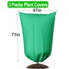 TOYPOPOR 3 Packs Plant Covers Freeze Protection, 47"x71" 2.8oz/yd² Heavy