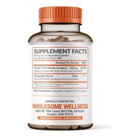 Vitamina C Liposomal Alta Absorcion 1500 Mg 200 Caps Sabor Sin Sabor