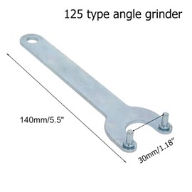 Utoolmart 5Pcs Angle Grinder Wrench, Iron Lock Nut 2 Prong Zinc Plating Finish Spanner for Dewalt Milwaukee Makita Black & Decker Ryobi