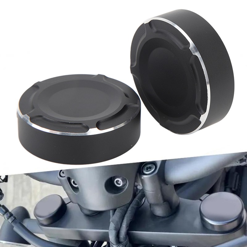 2Pcs Front Fork Stem Cover Durable Delicate Look Upper Fork