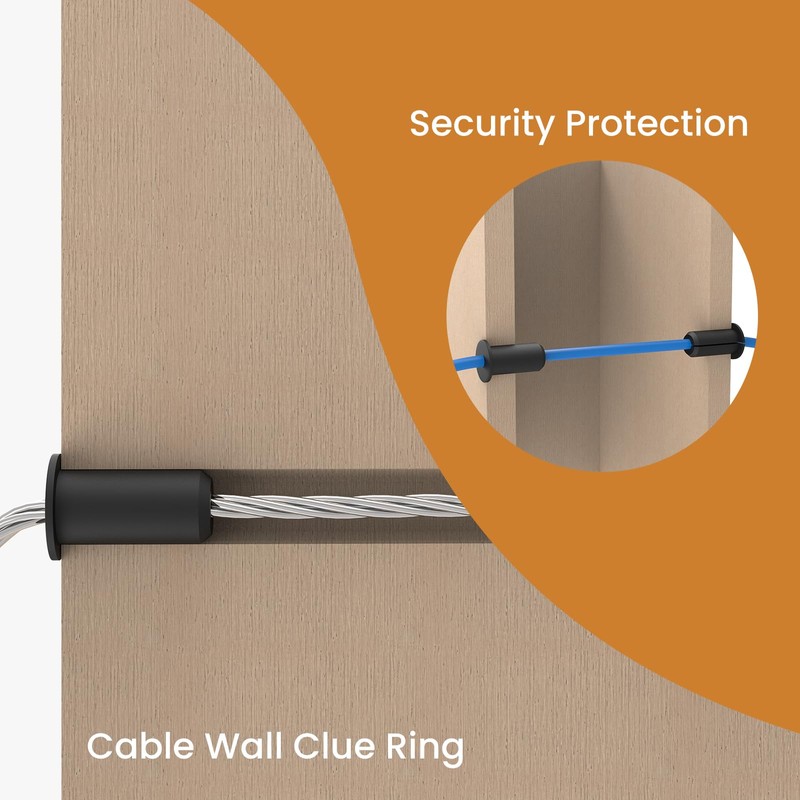 ZDRU 2pcs in Wall Pass Through Cable Routing Kit Compatible