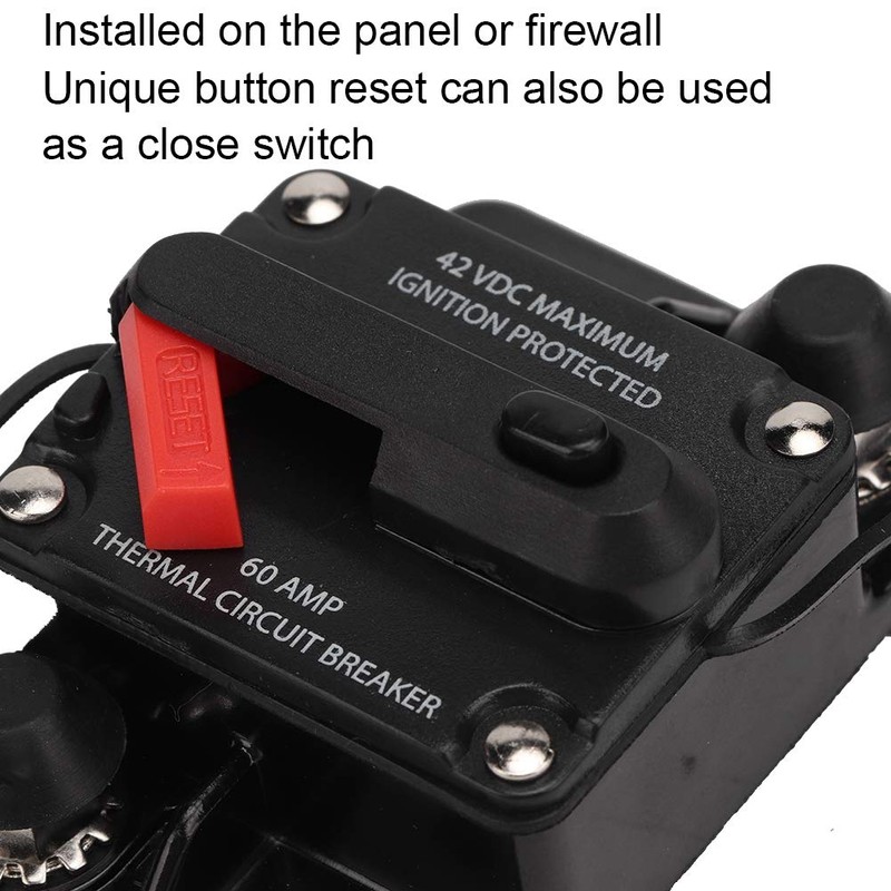 Qii lu 12V 30A/40A/60A Car Stereo Audio Resettable Inline Circuit