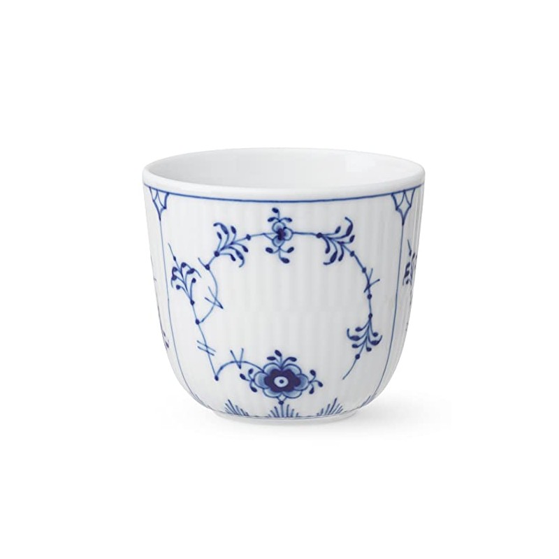 Royal Copenhagen 1062453 Blue Fluted Plain Cup Pair, Height Approx.