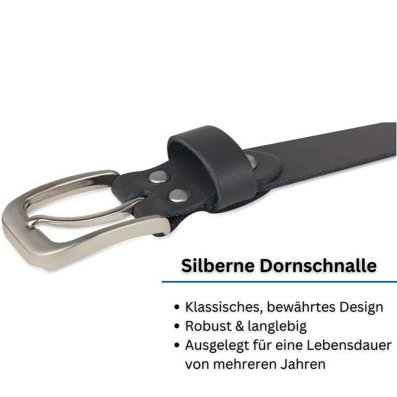 Frentree Leather Belt Made in Germany, Belt for Men and