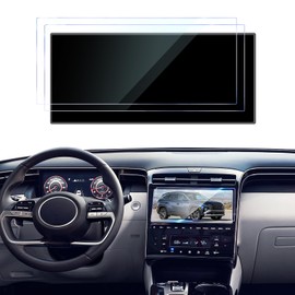 XCNGSUA 2PACK 2024 Tucson Screen Protector 10.25-inch for 2022 2023 2024 Hyundai Tucson/Santa Cruz Screen Protector 2022 2023 2024 Tucson/Santa Cruz Accessories,9H Tempered Glass